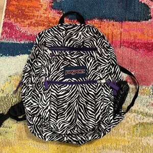 Jansport zebra print backpack